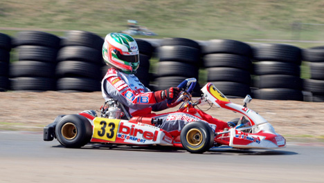 Storebror: Bo Sørensen, scorede en fornuftig 8. plads sammenlagt efter opstarten på det tyske karting-mesterskab.